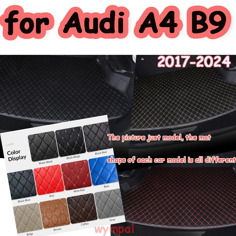 

For Audi A4 B9 2024 2023 2022 2021 2020 2019 2018 2017 Car Trunk Mat Cargo Liner Carpet Interior Accessories Cover