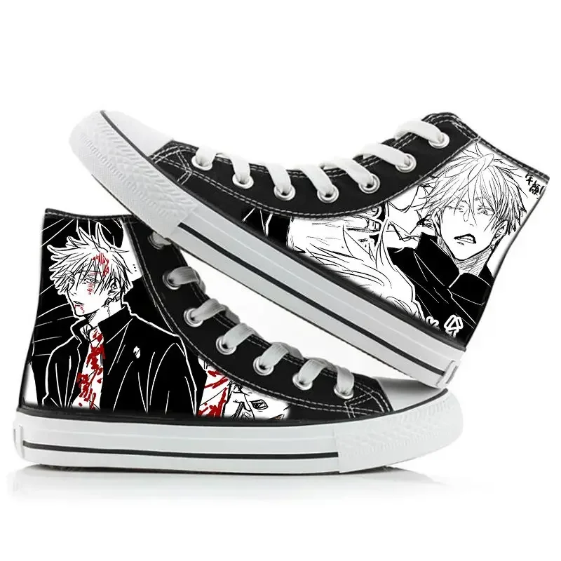 

Anime Jujutsu Kaisen Ryomen Sukuna Cosplay Canvas Shoes Boys Girls Gojo Satoru Sneakers Casual High Platform Breathable Shoes