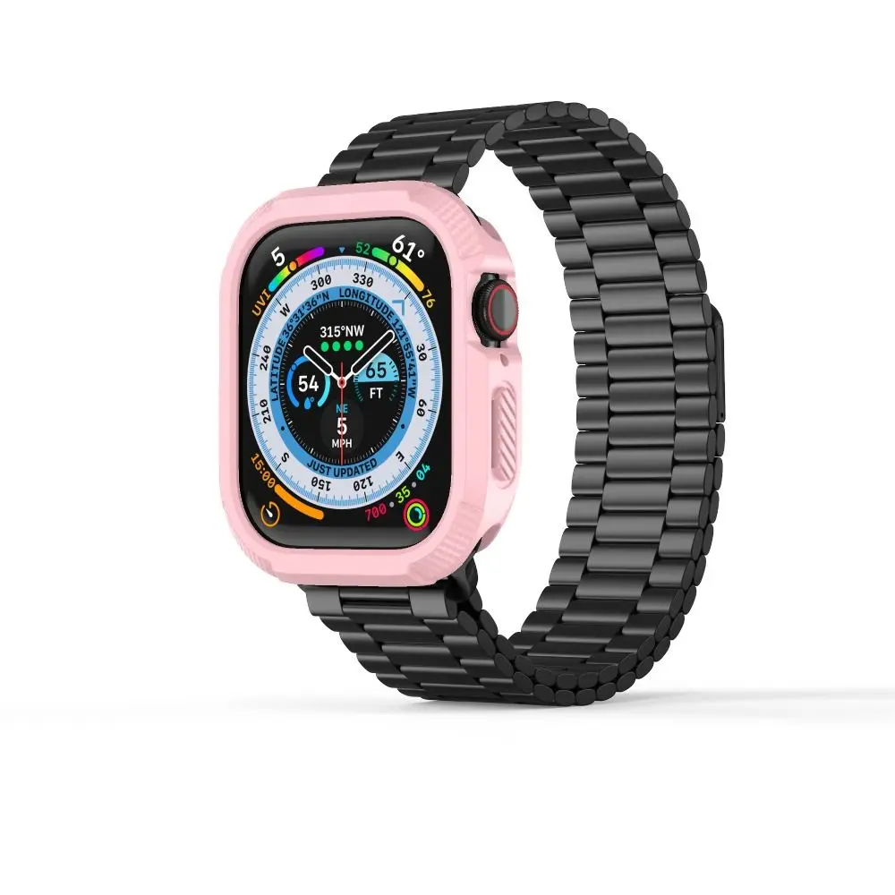 Soft TPU Case for Apple Watch Series 10 42/46mm Scratch-Resistant Carbon Fiber Protective Frame All-wrap High Sensitivity image 6