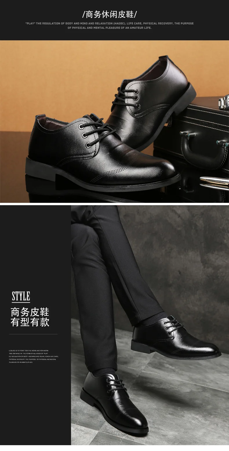 Formale Business-Oxford-Schuhe für Herren, klassische Leder-Kleiderschuhe für Hochzeit und Büro – Detail 12