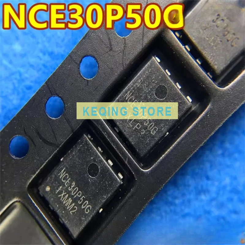 10PCS Used+Not NEW+Send after Measure Original word original code MOSFET NCE30P50G DFN5x6-EP P channel -30V/-50A