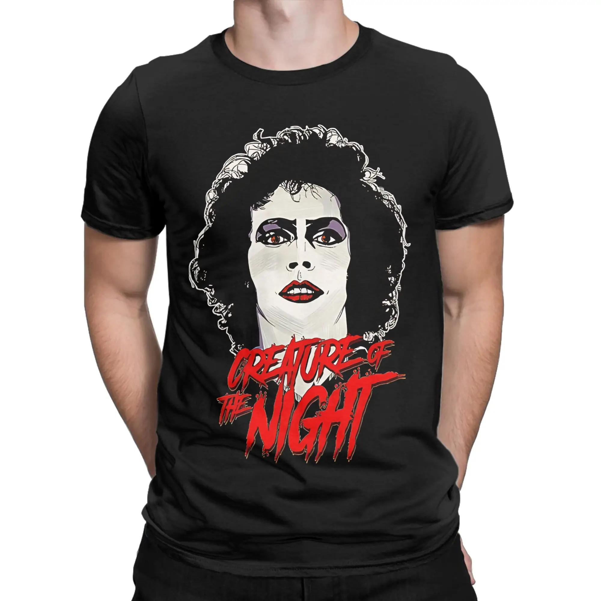 Men Women's Frank N Furter Horror Movie T Shirts The Rocky Horror Picture Show Cotton Clothes Funny Tee Shirt Adult T-Shirt