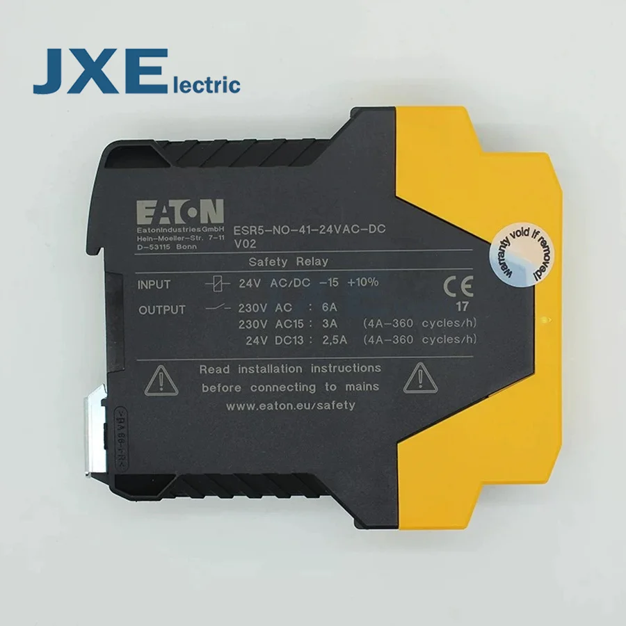 EATON Safety barrier relay ESR5-NO-31-24VAC-DC ESR5-NO-41-24VAC-DC ESR5-NO-21-24VAC-DC ESR5-NO-31-230V ESR5-NZ-21-24VAC-DC ESR5-