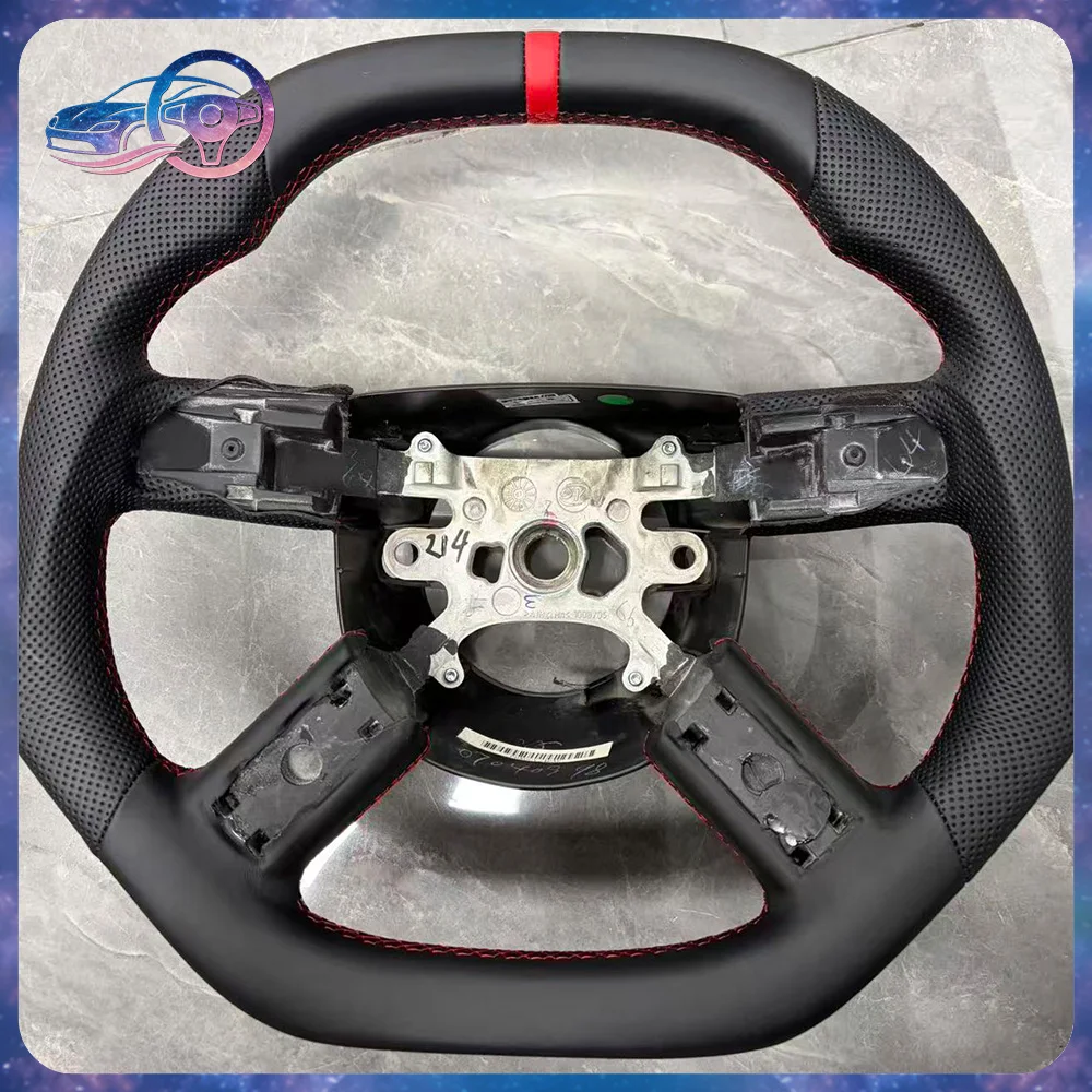 Custom perforated Leather Steering WheeI Challenger SRT8 RT8 6.1 5.7 HEMI 300c For Magnum Charger For Dodge