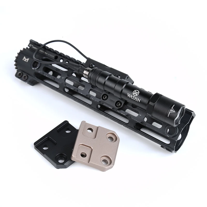 التكتيكية Lashlight جبل ل M300 M600 CNC قاعدة معدنية إزاحة الكشفية سريعة فصل السكك الحديدية Mlok السكك الحديدية الصيد ملحق ل مسدس لعبة #2