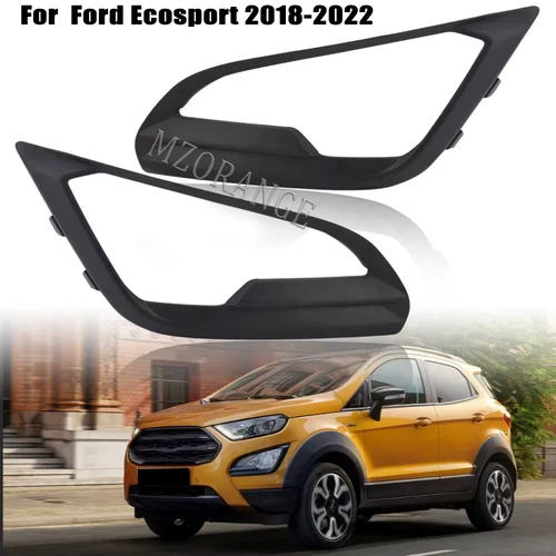 Cubierta de luz antiniebla de parachoques delantero para Ford Ecosport 2018-2022, pegatina decorativa de repuesto ABS, embellecedor de marco de faro, accesorios para coche