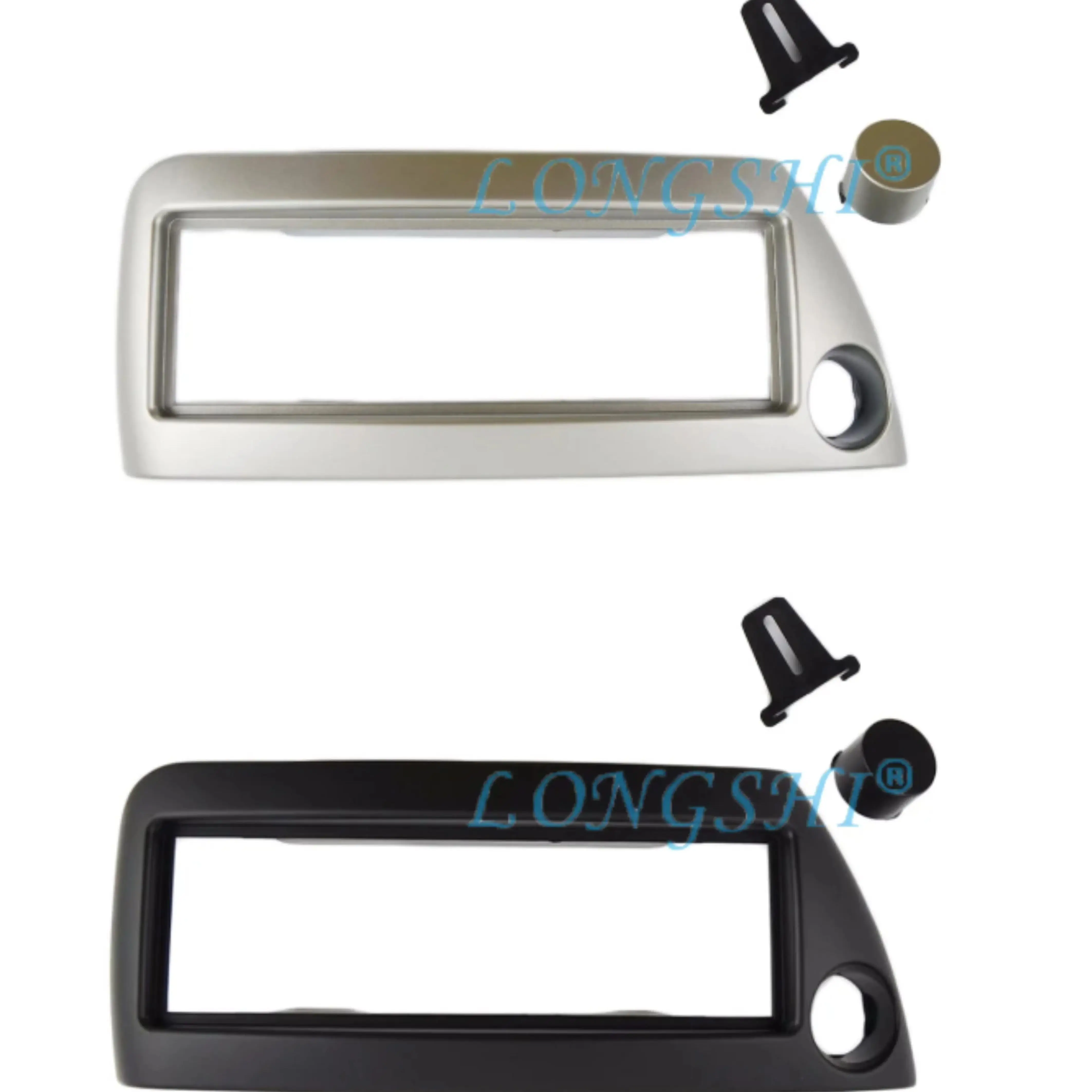 LONGSHI 1 Din Car Radio Fascia for FORD Ka 1996-2008 (Right /Left Wheel) Stereo Fascia Dash CD Trim Installation Kit 1din