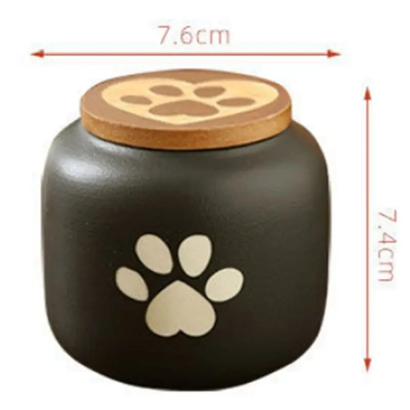 جرار حرق تذكارية للحيوانات الأليفة سهلة الاستخدام لتخزين رماد الحيوانات الصغيرة وحاويات دفن الجرار المختومة في المنزل B #6