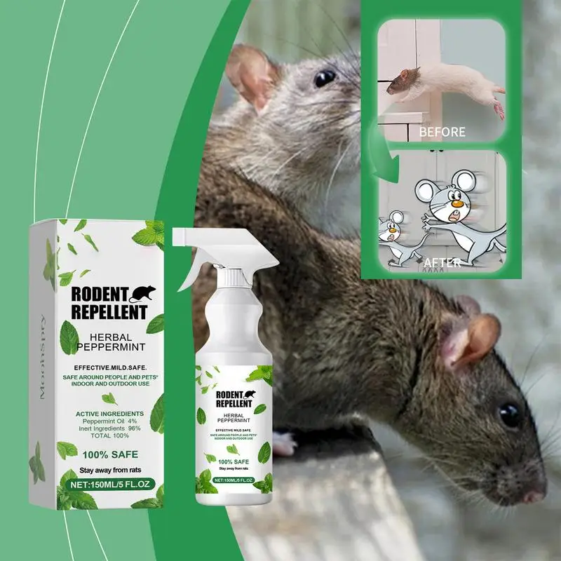 Спрей для мыши уличный с защитой от перечной мяты, 150 мл