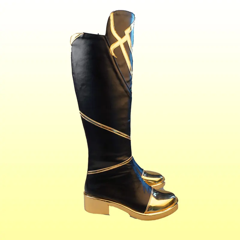 Aether cosplay sapatos genshin impacto viajantes couro do plutônio sapatos halloween botas de carnaval cosplay adereços feitos sob encomenda