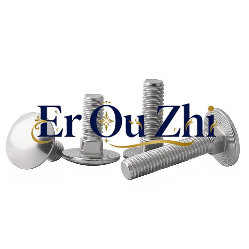 Big Head Carriage M6M8M10M12 304 Stainless Steel Bolt Semicircular Square Neck Screw Shelf Screw Flat Head