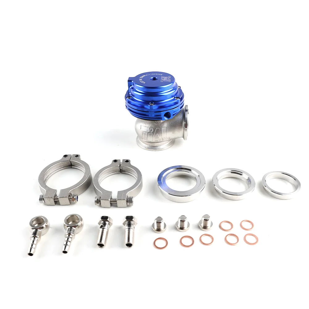 With Logo 38mm Wastegate Aluminum Top Steel V-band External Waste Gate for Supercharge Turbo Manifold 14PSI