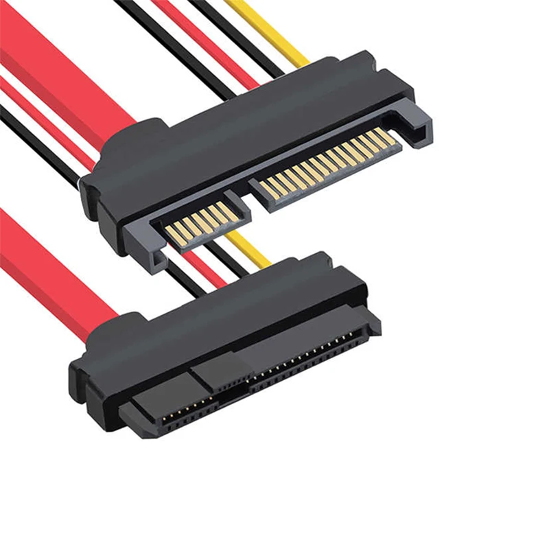 Sas Sata, SFF-8482 Sas 29 Pin To Sata 22Pin Hard Drive Raid Extension Cable With 15 Pin Sata Power Port