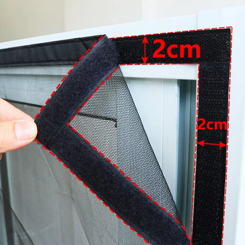 Mosquiteras para ventana, malla universal  pantalla de ventana, tamaño personalizado, tul, fibra dvidrio negra Invisible c