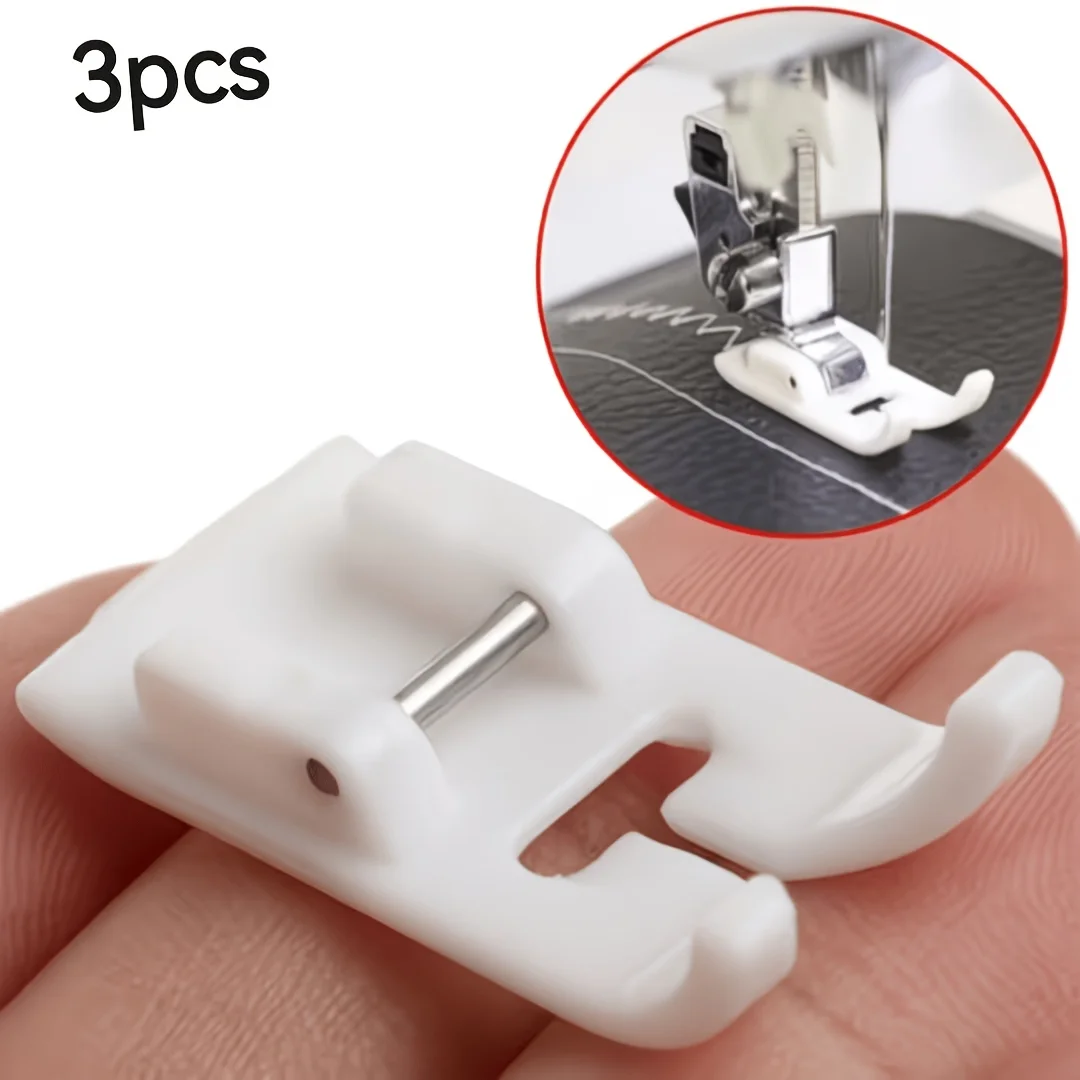 3pcs Household Multi-function Sewing Machines, Simple Leather Universal Presser Foot, Teflon Presser Foot Sewing Supplies