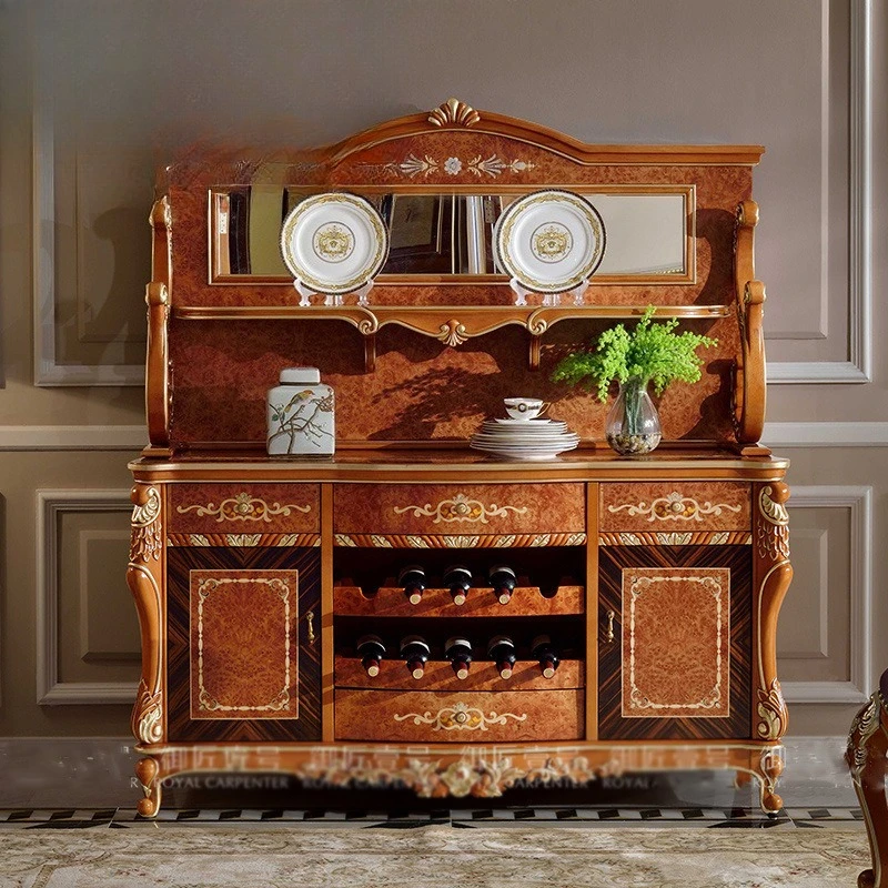 

Alexander European Restaurant Locker Italian Villa Cupboard French Birch Storage Side Cabinet Furniture