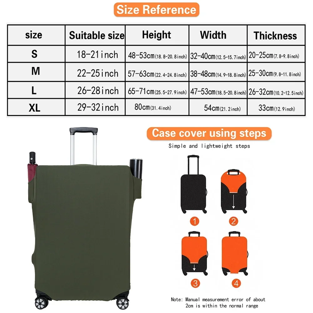 Dust Cover Luggage Covers 18-32 inches Protector Scratch-Resistant With Side Pockets engrave image Travel Accessories Supplies