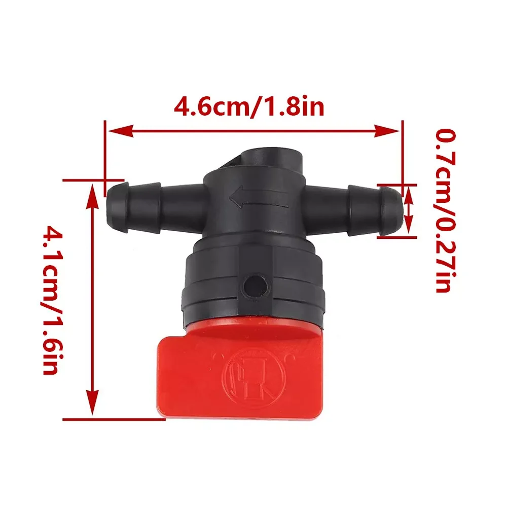 15X In Line Inline Petrol Fuel On Off Tap Motorcycle ATV Lawn Mower Fuel Tap 7mm Durable Automotive Parts Fuel Switch