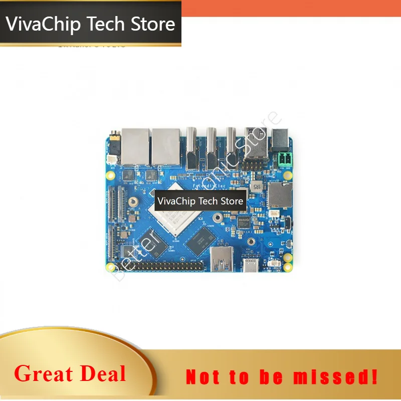 VivaChip TechNanoPC-T6 LTS Development Board - Rockchip RK3588 With 4GB/8GB/16GB RAM & Dual 2.5G Ethernet (Android 12 4K/8K Supp