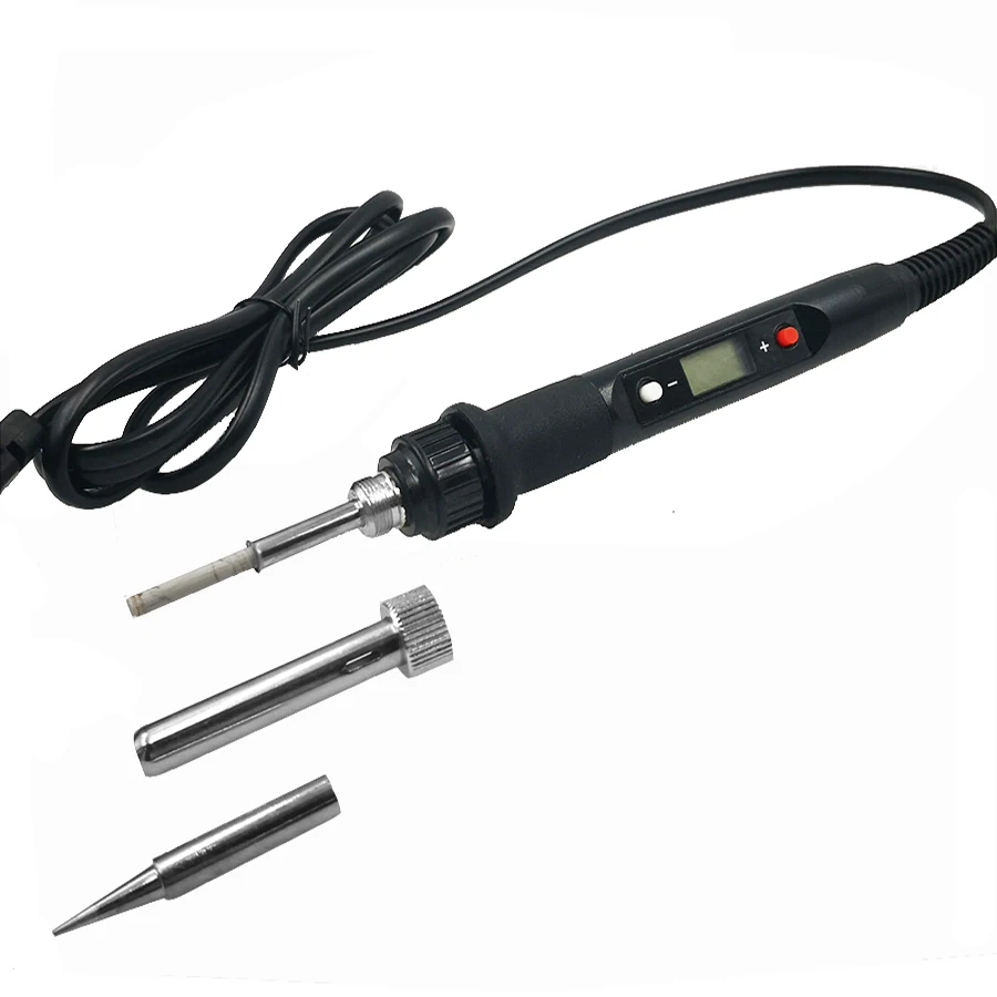 80W Digitale Elektrische Lötkolben Set Kit 220V 110V Temperatur Einstellbar LCD Display Solder Schweißen Eisen Werkzeug tipps – Detail 31