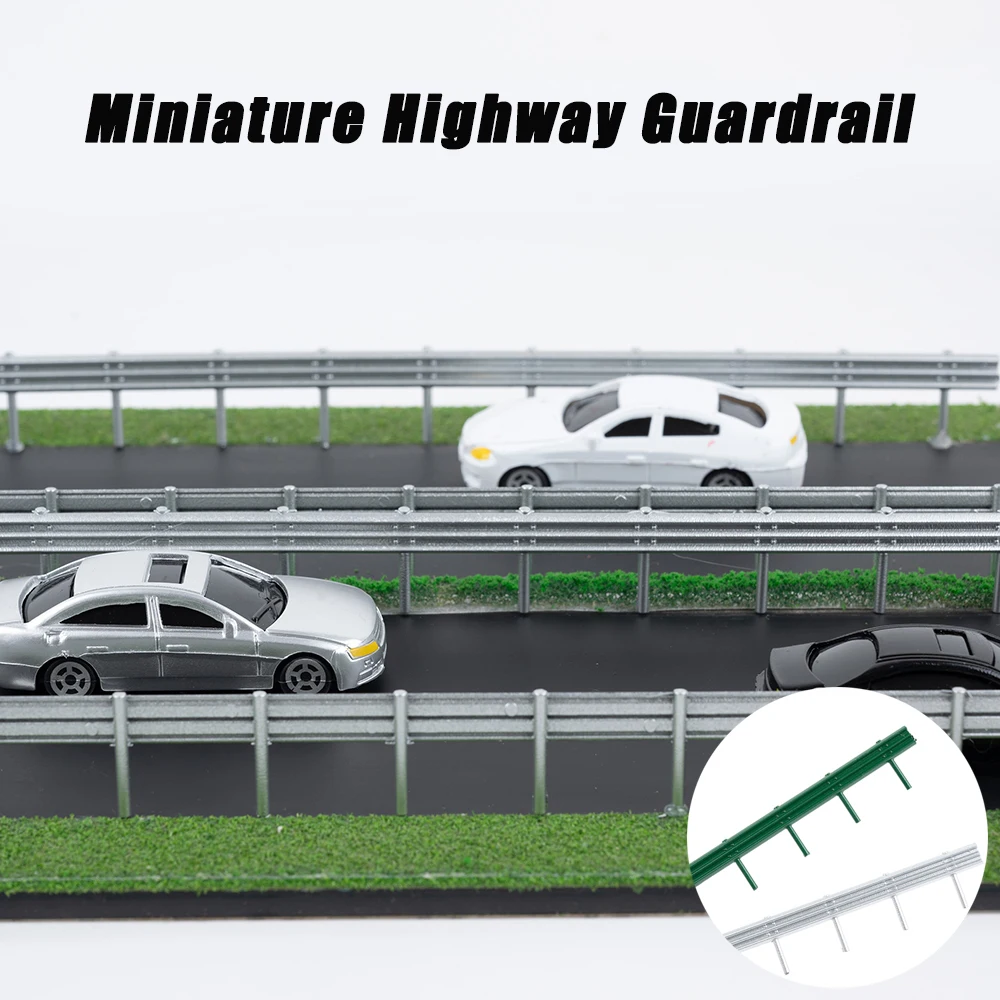 Ho Simulation Miniature Highway Guardrail Model 1:87ABS Fence Toys for Diy Model Making/Architecture Building Layout for Diorama