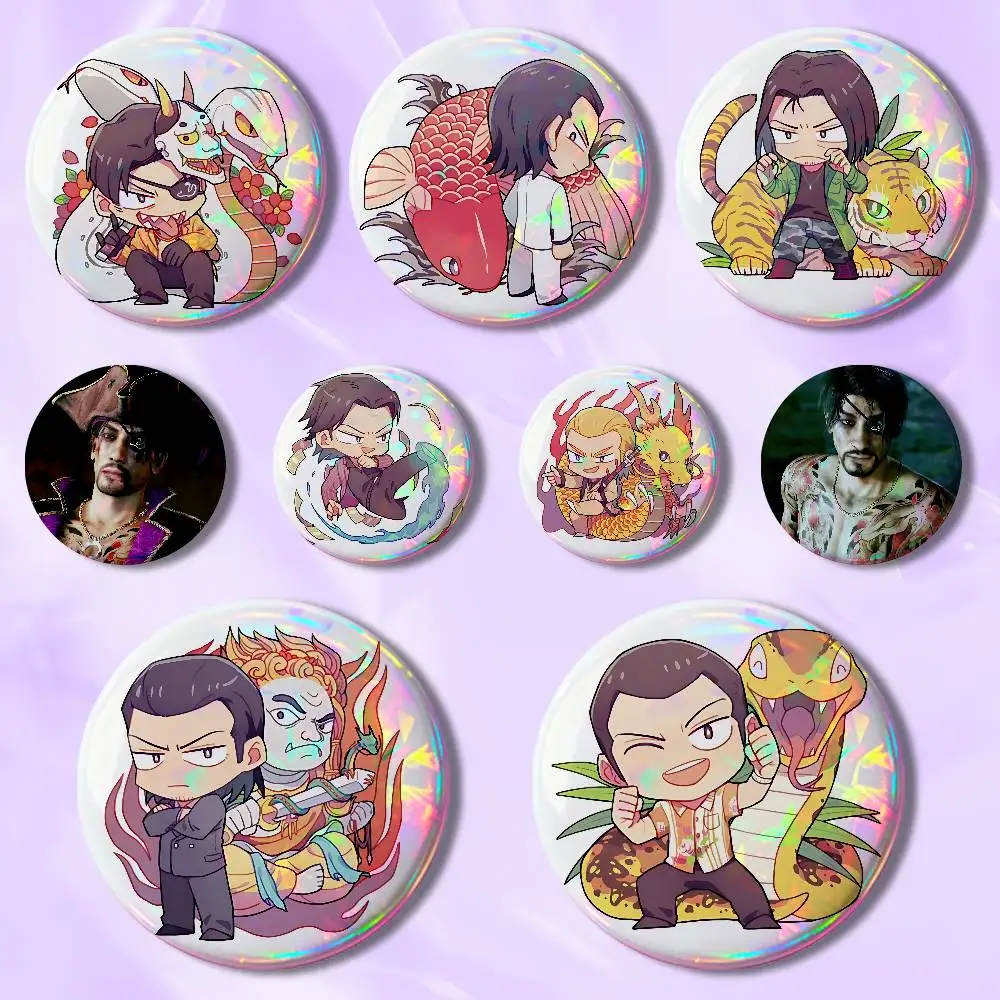 

Game Y-Yakuzas Goro Majima 32mm 58mm 75mm 44mm 25mm Anime Badges Brooches DIY Pins Decorations Birthday Gifts