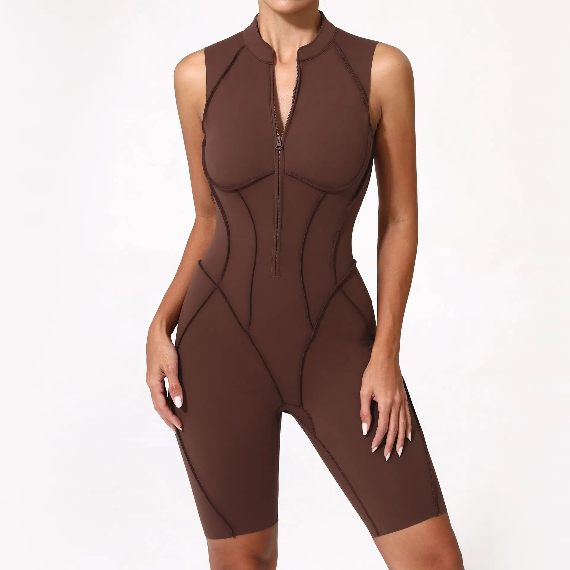 New Yoga Suit Short Sleeve Zipper Sports Clothing Fitness Suits Women Dance Running Training Clothing Gym Push Ups Yoga Suit Set