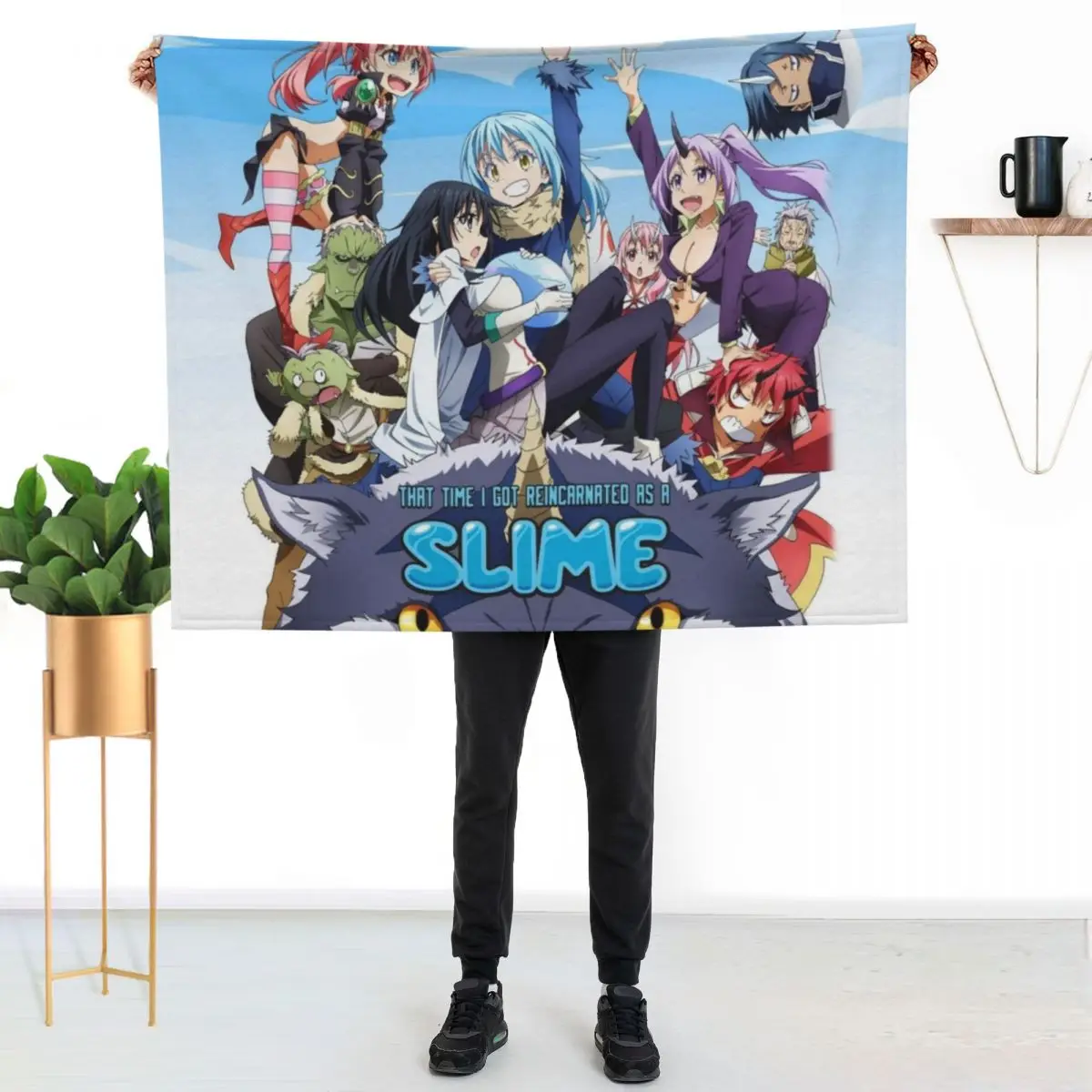 

That Time I Got Reincarnated As A Slime Throw Blanket All Season Soft Lightweight Blanket for Home