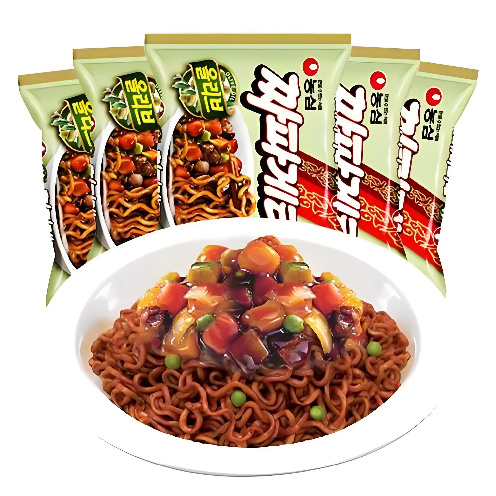 نونج شيم، جاجانج - مايون نودلز سريعة التحضير، عبوة من 5 قطع، 140 جرام لكل علبة
