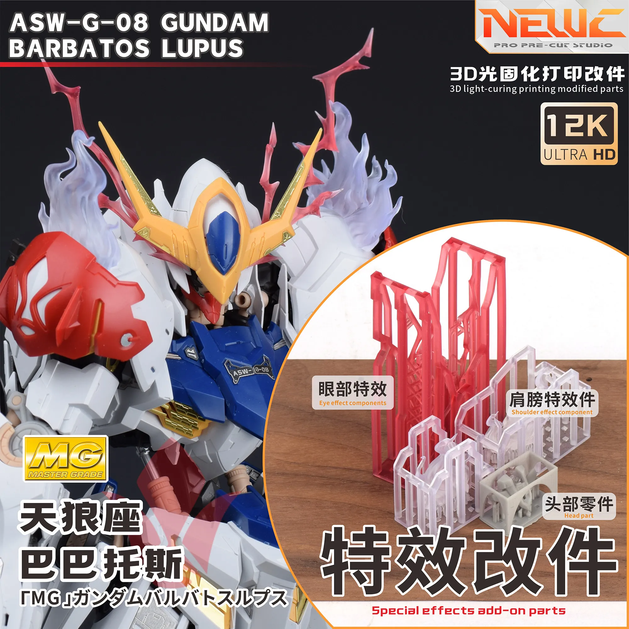 Styling Hand Effects Modification Antenna Eye Shoulder MG1/100 Sirius