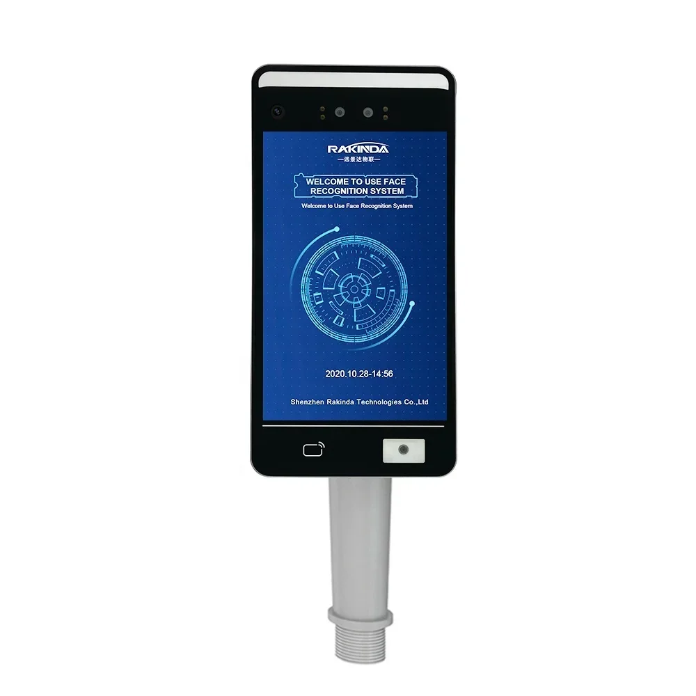 Face Recognition Device Door Access Control with Temperature Sensor F5 Attendance Android Touch Screen Kiosk for Gate 2 Years