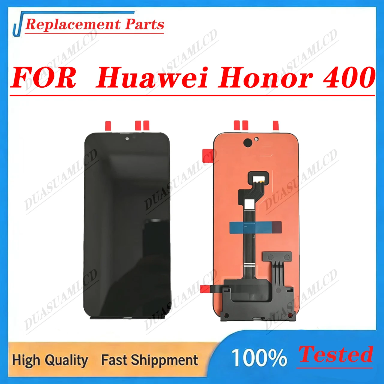 6.55 Inch Original AMOLED Touch Digitizer Full Assembly For HONOR 400 Global Version DNY-NX9 Screen Repair Parts