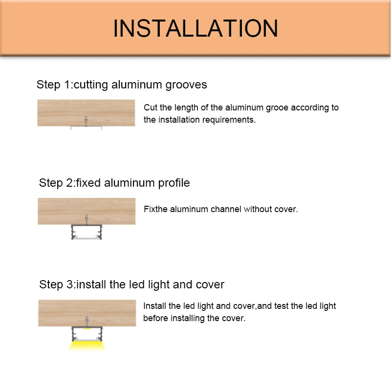 Profilé en aluminium pour montage en surface, support de canal, couvercle laiteux, barre lumineuse dure pour Cisco, armoire, plafond, lampe à bande linéaire, 14.3x6.7mm