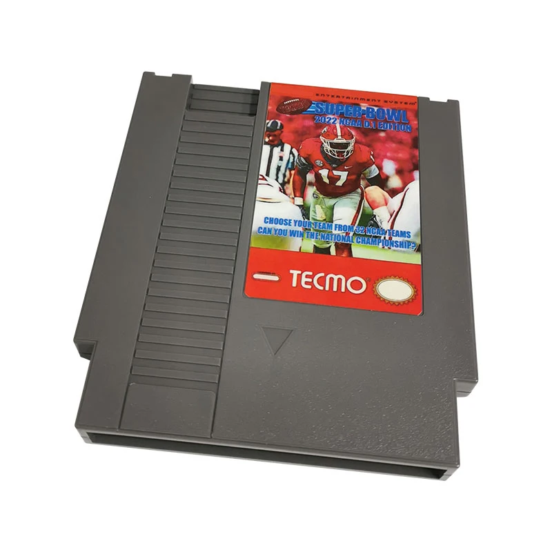 Video Game - Tecmo Super Bowl NCAA 2022  - NES Game Cartridge for 72 Pins 8 Bit NES Retro Game Console | Region Free