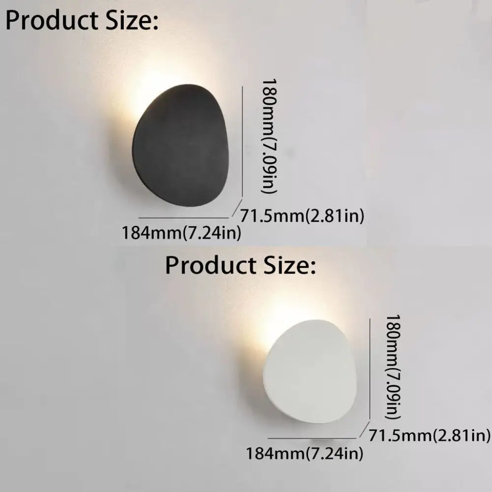 Simple Round LED Wall Lamp Indoor Outdoor Decorative Lighting Modern Wall Lamp Minimalist Design LED Lighting Creative Wall Lamp