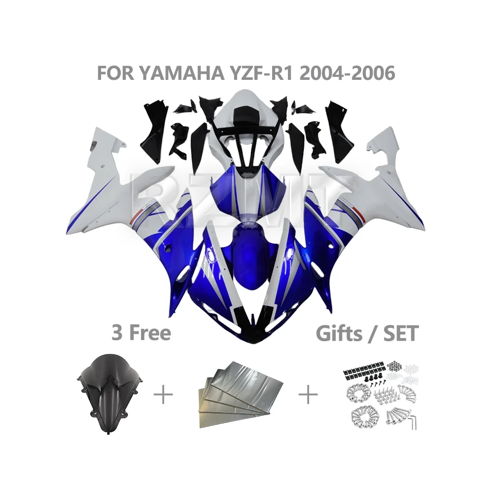 

Комплект обтекателя для мотоцикла YAMAHA YZF-R1 2004-2006 YZF R1, детали рамы и кузова мотоцикла, детали обтекателя из АБС-пластика Y1005-117a