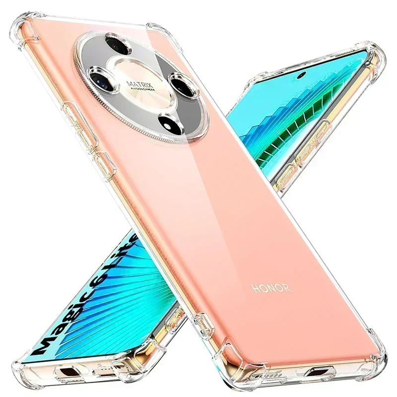 

Silicone Soft Case For Huawei Honor Magic 6 5 4 3 Magic6 Magic5 Magic4 Pro Lite Ultimate Ultra Thin Clear Transparent Back Cover