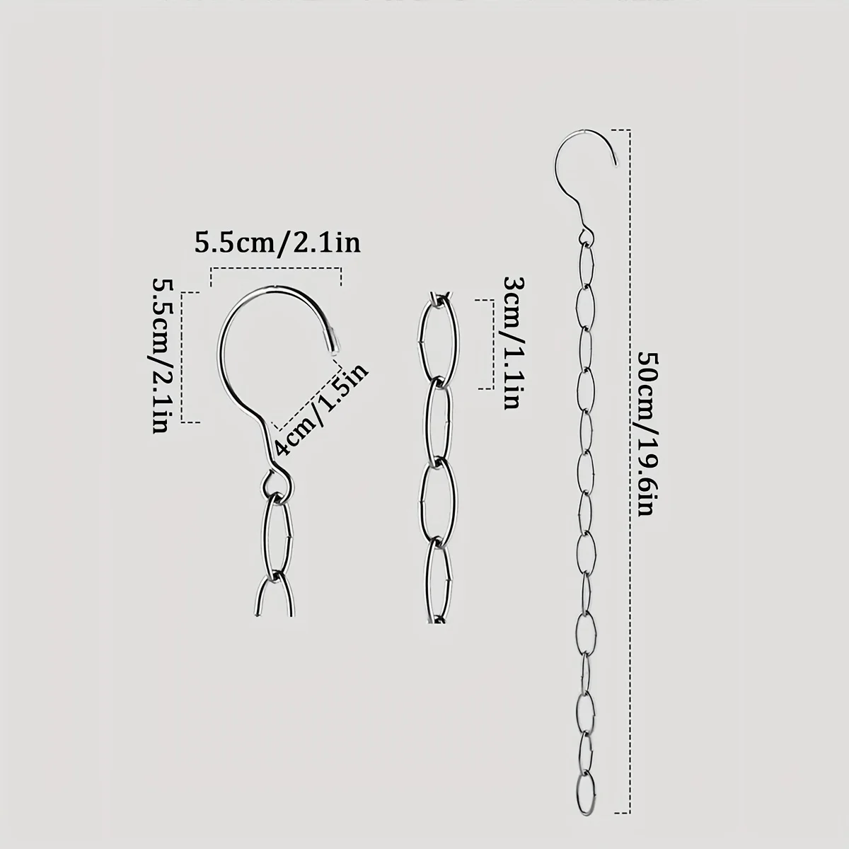 Clothing Link Hook Stainless Steel Hanging Chain