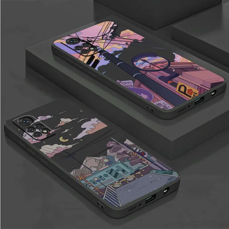 phone Cases for Xiaomi Redmi Note 9 13 case 11S 13C 10 5G 12 Pro 12S 12C 7 fundas Antiscratch cover City High Altitude Aircraft