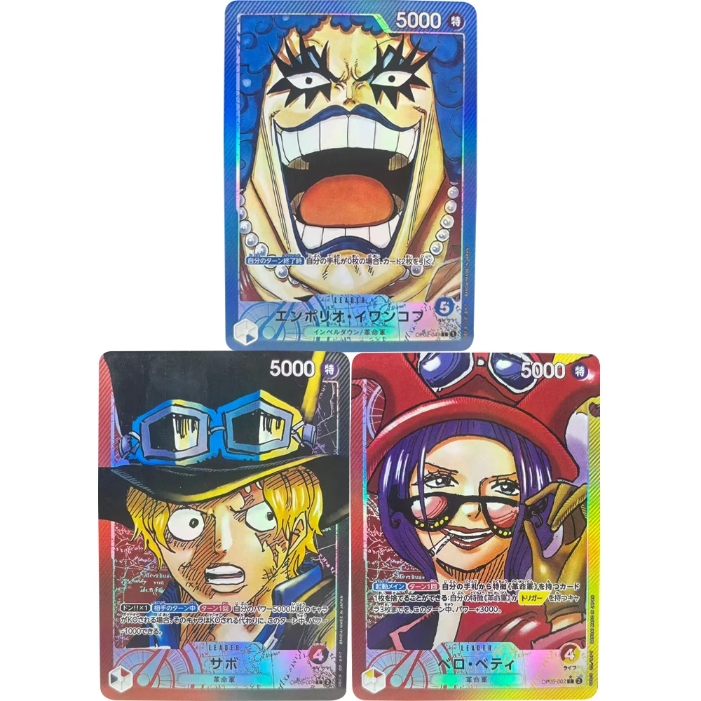 

3 шт./компл. Diy ONE PIECE японский Сабо Иванков Бетти OPCG флэш-карта самодельная Луффи классическая аниме коллекционная карта подарочная игрушка