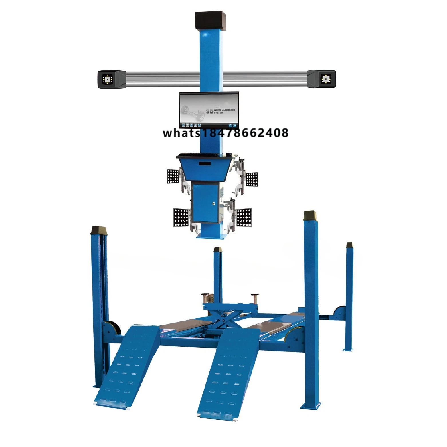 ATW-A30 Full Set of Automotive Wheel Aligners 3D Wheel Aligners with ATL-F409 Four-Post Car Lift
