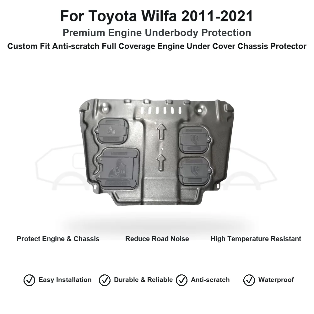 For Toyota Wilfa 2011-2021 OEM Heavy Duty Engine Skid Plate Under Splash Shield Underbody Chassis Guard