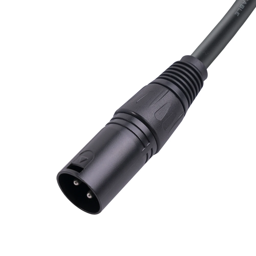 AEE7-2Pcs 3 Pin XLR Right Angle Male To Female Plug Microphone Audio Cable 90 Degree XLR Female To Straight XLR Male Cable