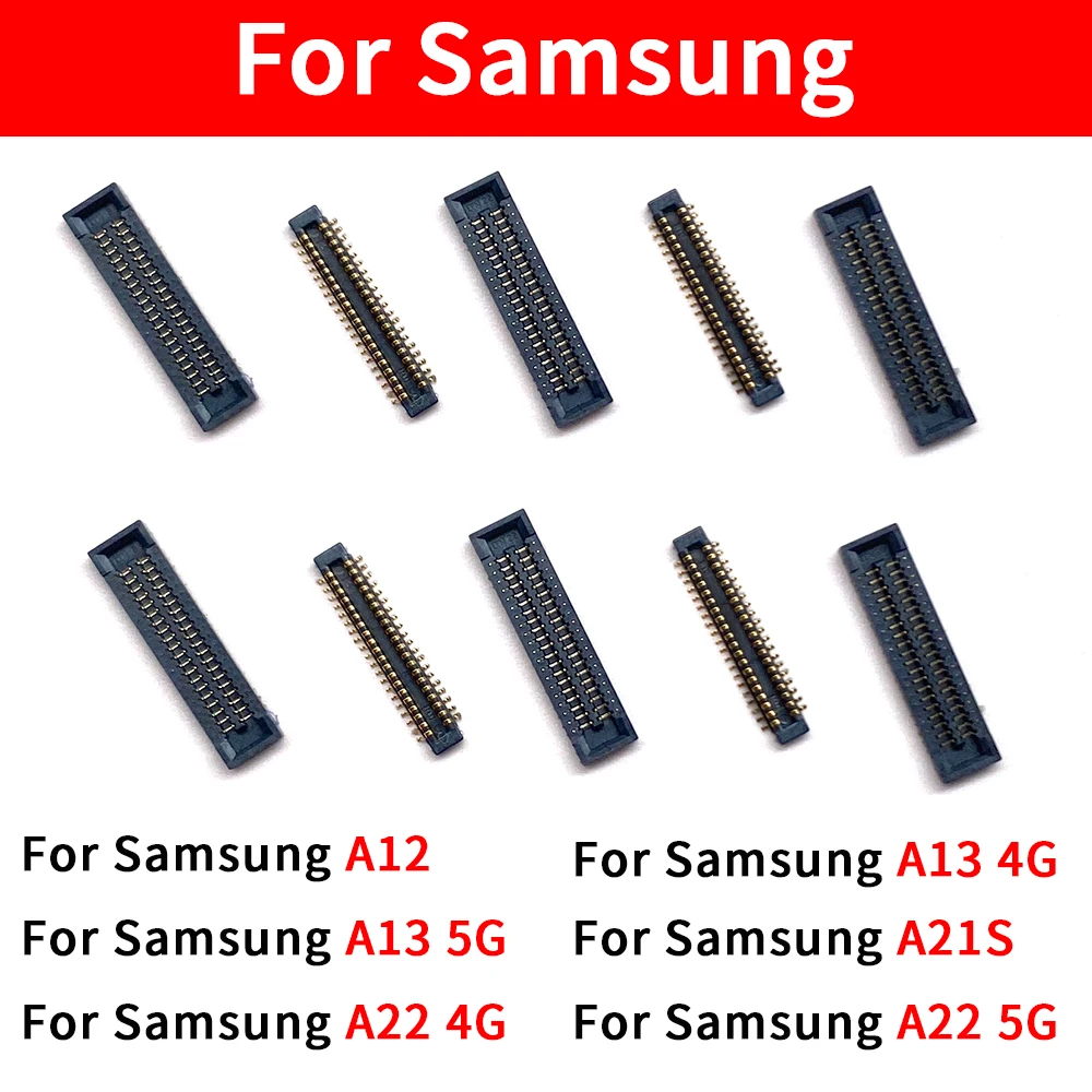 10Pcs/Lot For Samsung A12 A13 4G 5G A21S A22 4G 5G LCD Display Screen Flex FPC Connector Plug Jack On Board Motherboard Parts