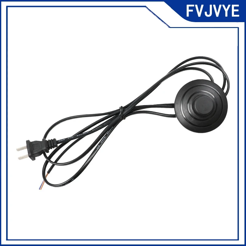 1/2/5pcs US Plug With Switch Wire 1.7M Dimmer Black Lamp Cable for Table Lamp for Floor Lamp 110-220V Electricity Wire .A2