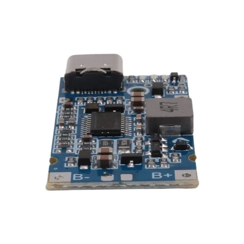HLZS-Type-C USB 2S 3S 4S BMS 4.5V-15V 18W 2A Lithium Battery Charging Module QC Fast Charge Support Temperature Protection