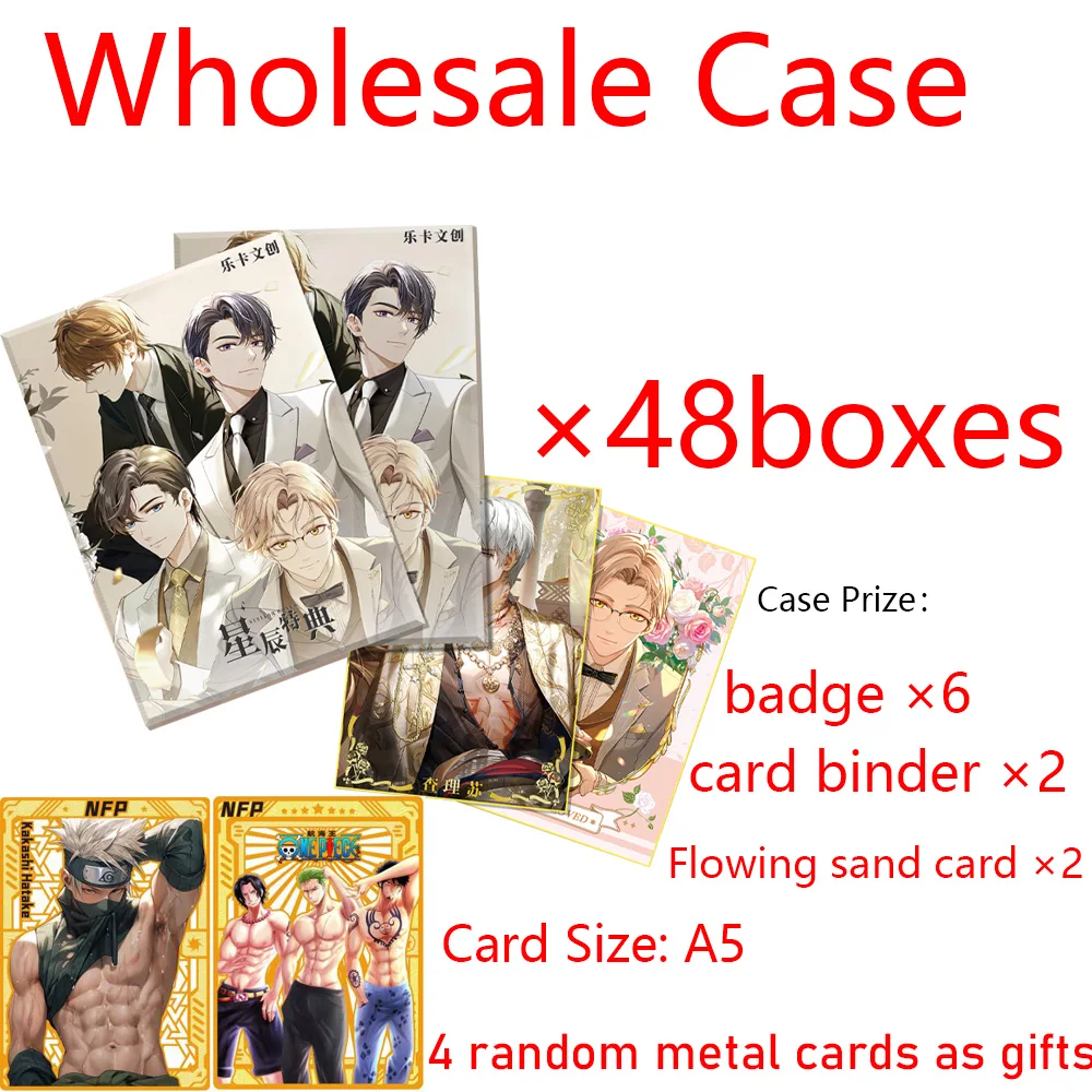 New Wholesale Husbando Manfu Starry Bonus Collection Card A5 card Cartoon Booster Box Luffy Sanji Nami TCG Popular Trading CCG