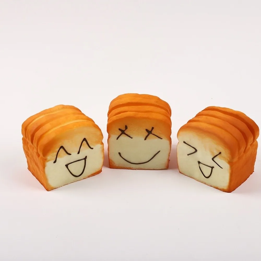 New Slow Rebound Toast Squeeze Soft Cartoon Fidget Squeeze Anti-stress Mochi Squish Foam for Adult