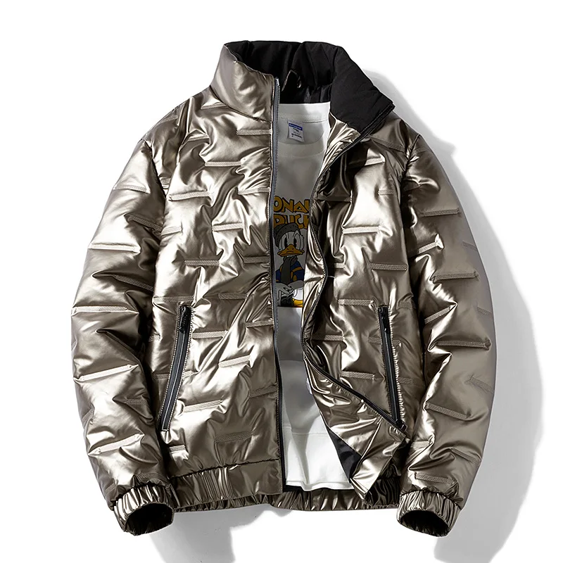 Bomber jacke Herren große Größe 8xl Mantel Winter helles Gesicht Mode Daunen Baumwolle gepolsterte Kleidung Parka Männer Mäntel e589