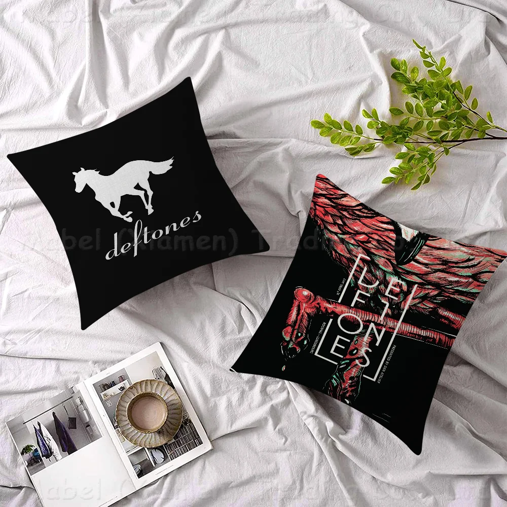 Deftones Music Band Personalized Picture Text Home Decorative Pillows Household Gifts 45x45cm